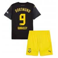 Dječji Nogometni Dres Borussia Dortmund Serhou Guirassy #9 Gostujuci 2024-25 Kratak Rukav (+ Kratke hlače)